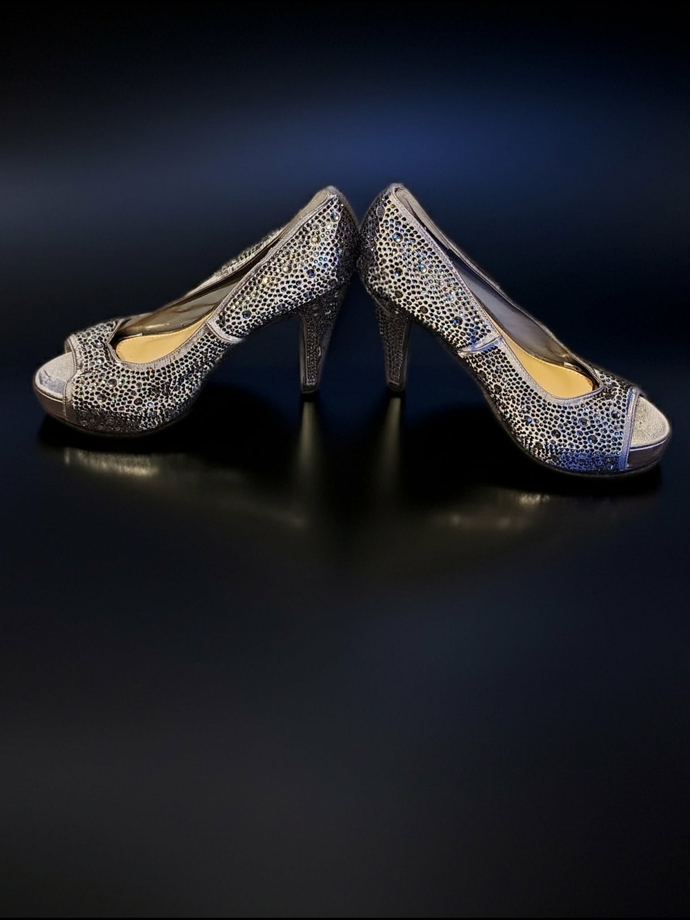 Brand New Lady Couture Lauren Rhinestone Embellished Heels Size 9